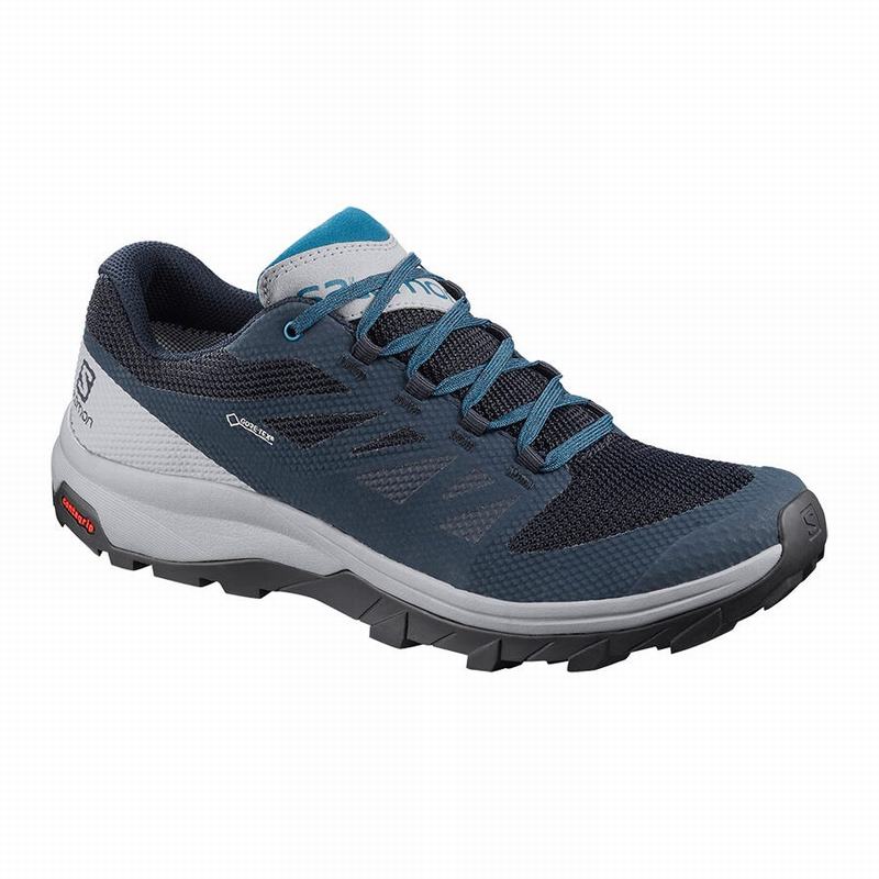 Salomon OUTLINE GORE-TEX Zapatillas Trekking Hombre - Azul Marino / Azules - Colombia (12470-GCON)